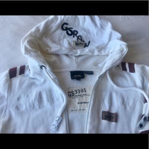 G-Star RAW denim zip hoodie Small